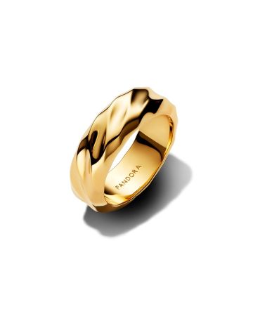 Pandora Rippled Wide Band Ring 163886C00-1