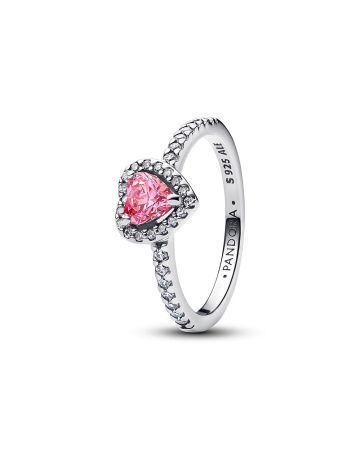 Pandora Elevated Pink Heart Ring 198421C03-1