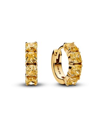 Pandora Yellow Hoop Ohrringe 263851C02
