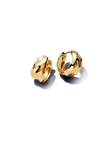Pandora Rippled Hoop Ohrringe 263874C00