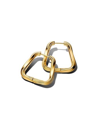 Pandora Twisted Large Triangle Hoops Ohrringe 263876C00