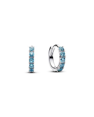 Pandora Blue Huggie Ohrringe 293849C01