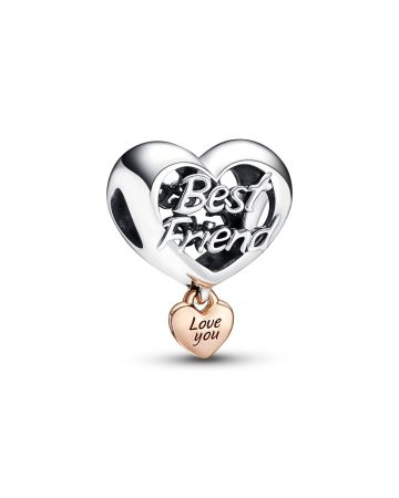 Pandora Love You Best Friend Heart Charme 782243C00