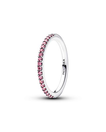 Pandora Stackable Sparkling Pink Band sormus 192999C02