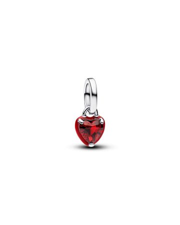 Pandora Red Chakra Heart Mini Dangle Charm hela 793042C05