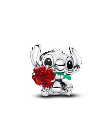 Pandora Disney Stitch Rose Murano Glass Charm hela 794378C01