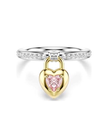 Swarovski Idyllia sormus / vaaleanpunainen sydän