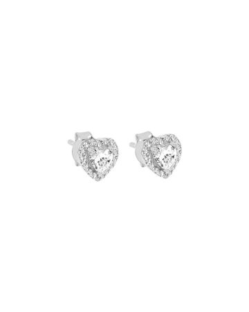 Silberohrringe, Herz J81176E-A-18-RH