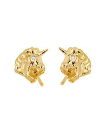 Gold Ohrringe, Einhorn JE13412-CZ