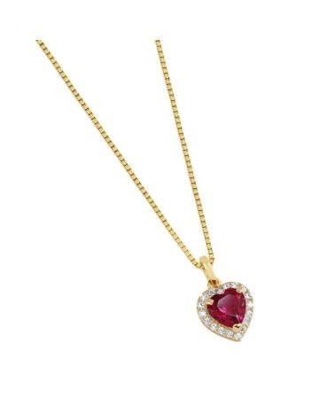 Kultainen sydänriipus JP81481-RB-CZ