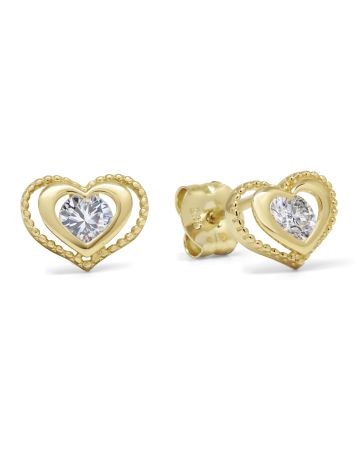 Gold HerzOhrringe K-E90470Z