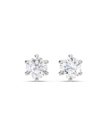 Brilliant Star Ohrringe mit im Labor gezüchteten Diamanten LES01068 WG 0.50