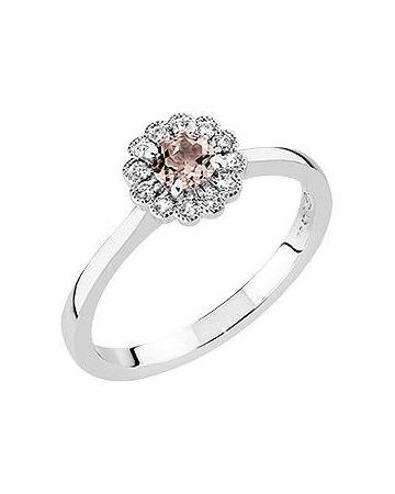 Sandberg Kukkaniitty -sormus M-882w-morganiitti-rose