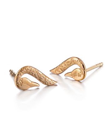 Lumoava Joutsenet korvakorut 14K L74230800000