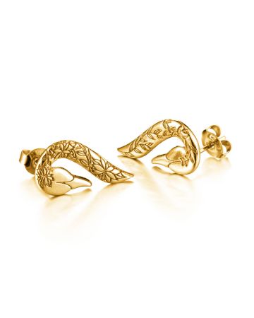 Lumoava Swans Ohrringe, vergoldet L64240800000