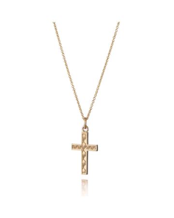 Lumoava Oiva -Kreuz Halskette 50cm 14K L70231600500