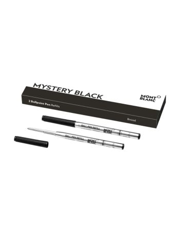 Montblanc 2 Ballpoint Pen Refill Broad, Mystery Black MB128212-1
