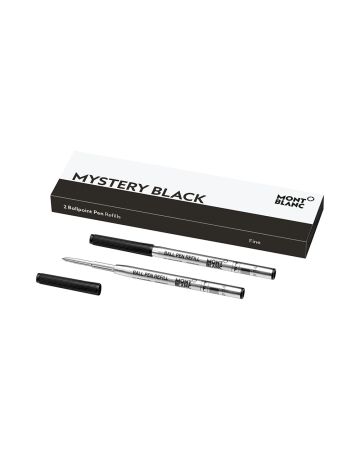 Montblanc Ballpoint täyte,  Fine Mystery Black / 2kpl MB128210-1