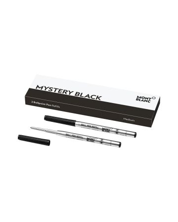 Montblanc Ballpoint täyte,  Medium Mystery Black / 2kpl MB128211-1