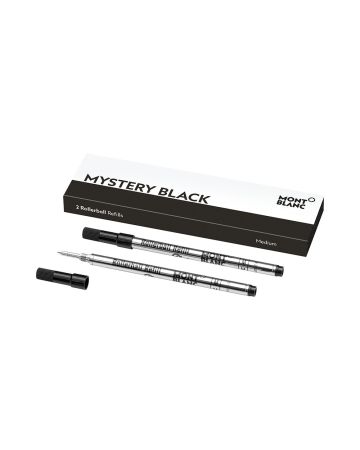 Montblanc Rollerball täyte, Medium Mystery Black / 2kpl MB128231-1