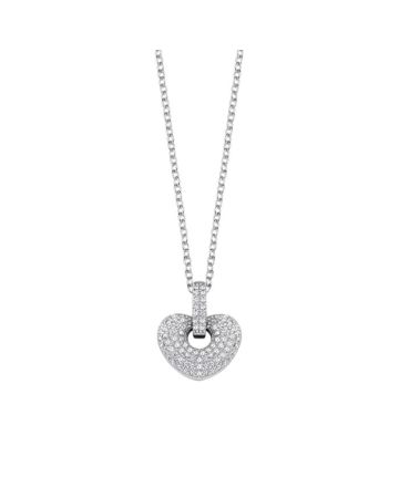  Silberne Herz-Halskette N08269