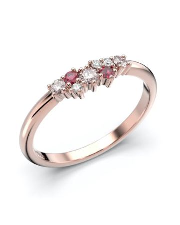 Festive Nadja Pink timanttisormus 14-650-018P-PK-HSI1-4