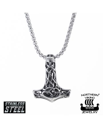 Northern Viking Jewelry Celtic Knot Thorin vasara kaulakoru 60 cm NVJRS013