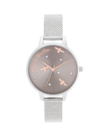 Olivia Burton Pearly Queen Rose Gold & Silver Armbanduhr OB16PQ01-1