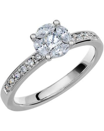 Schalins PK72 0,60 ct,  Weißes Gold