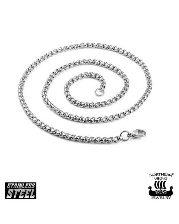 Northern Viking Jewelry Rolo Link -ketju 50cm NVJKE004