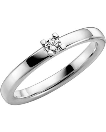 Schalins Seine 0,10 ct,  Weißes Gold