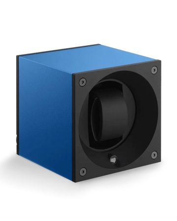 SwissKubik Masterbox Aluminium Sapphire Blue Uhrenbeweger SK01.AE008