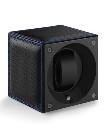 SwissKubik Masterbox Couture Blue Leather Uhrenbeweger SK01.CV.COUT.BLEU NUIT C/BLEU