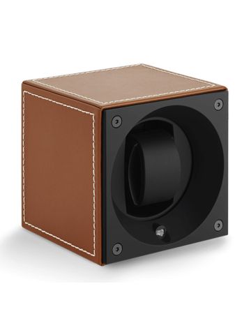 SwissKubik Masterbox Leather Cognac Uhrenbeweger SK01.CV002