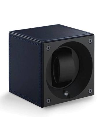 SwissKubik Masterbox Leather Blue Uhrenbeweger SK01.CV006