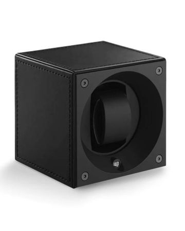 SwissKubik Masterbox Leather Rubber Black Uhrenbeweger SK01.CV008