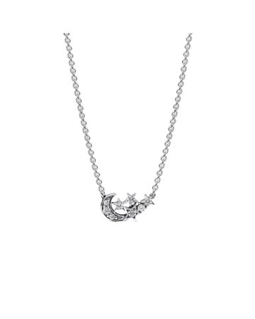 Pandora Sparkling Moon & Star Collier Halsband 45 cm 392991C01