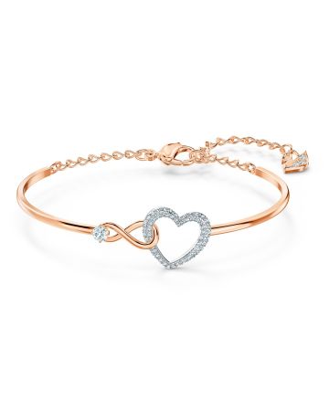 Swarovski Infinity Heart Bangle -rannekoru 5518869