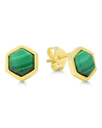 Green Gold-plated Earrings WE-69859GVIHR