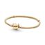 Pandora Moments Heart Clasp Snake Chain Bracelet / 14K 559522C00