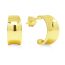 Gold-plated Hoop Earrings, Concave E-24797G