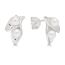 Silver Earrings with Pearls E-30921P