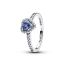 Pandora Elevated Blue Heart Ring 198421C05