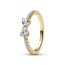 Pandora Sparkling Clear Bow sormus 163510C02