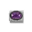 Nomination Classic Faceted Oval Purple pala 330607/001