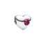 Pandora Engravable True Red Stone Heart hela, heinäkuu 794161C07