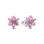 Pandora Herbarium Sparkling Pink Flower Stud örhängen 292633C02