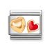 Nomination Classic Double Red & Gold Heart 030283/32