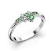 Festive Nelly Green timanttisormus 609-019G-VK