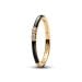 Pandora Black Enamel & Stones Ring 163686C01